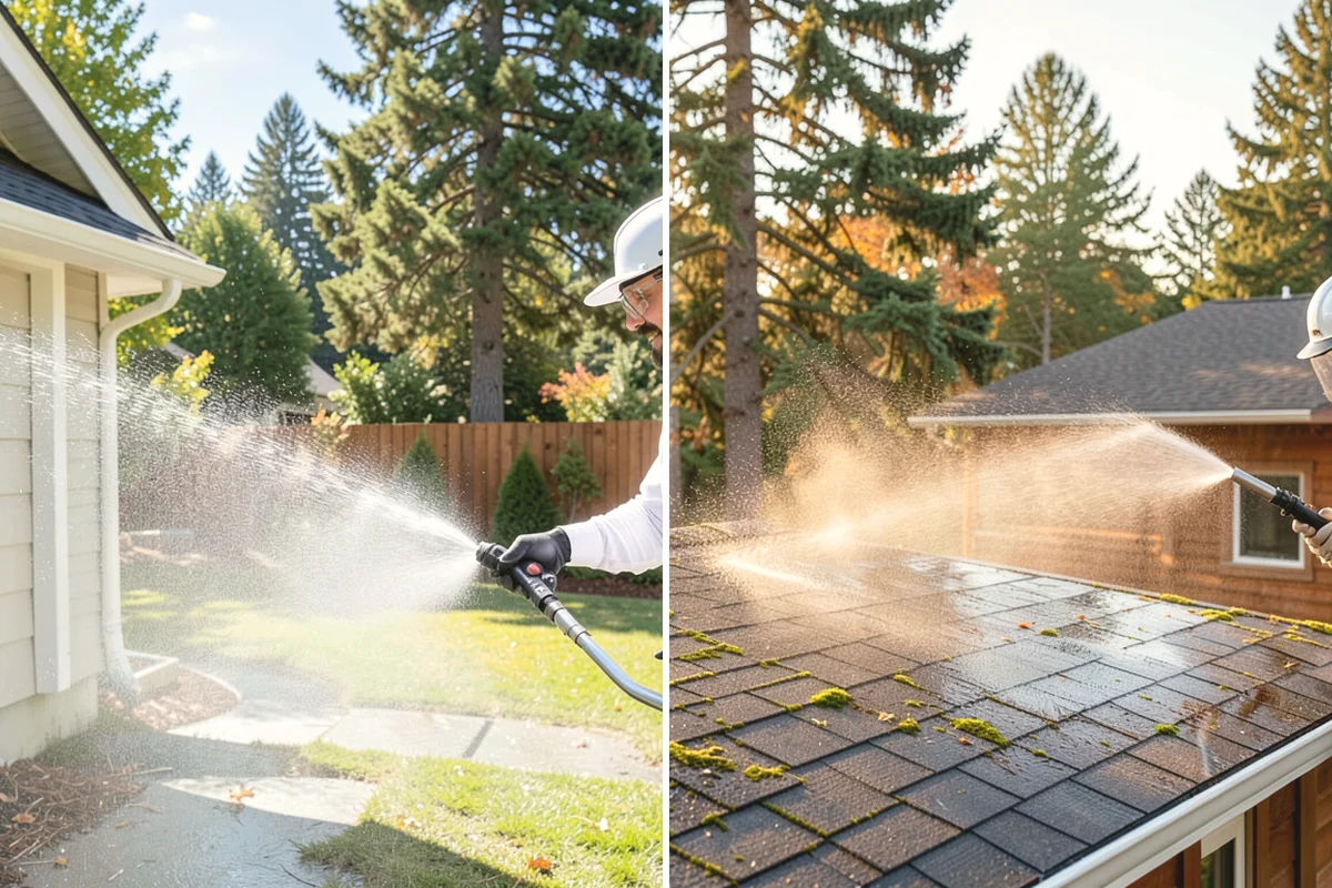 Downspout Cleaning in Carbonado, Pierce County, WA - Inspect each downspout for interior blockages