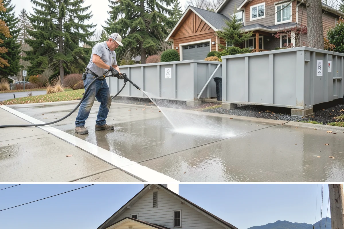 Downspout Cleaning in Concrete, Skagit County, WA - Clean downspouts in fall after leaf drop so they carry winter's heavy rain without backing up.