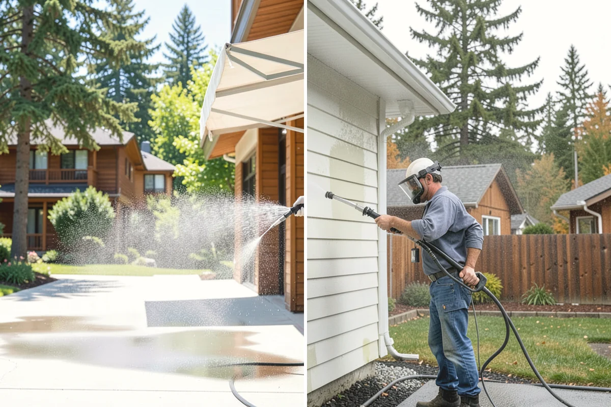 Downspout Cleaning in Duvall, King County, WA - Inspect each downspout for interior blockages