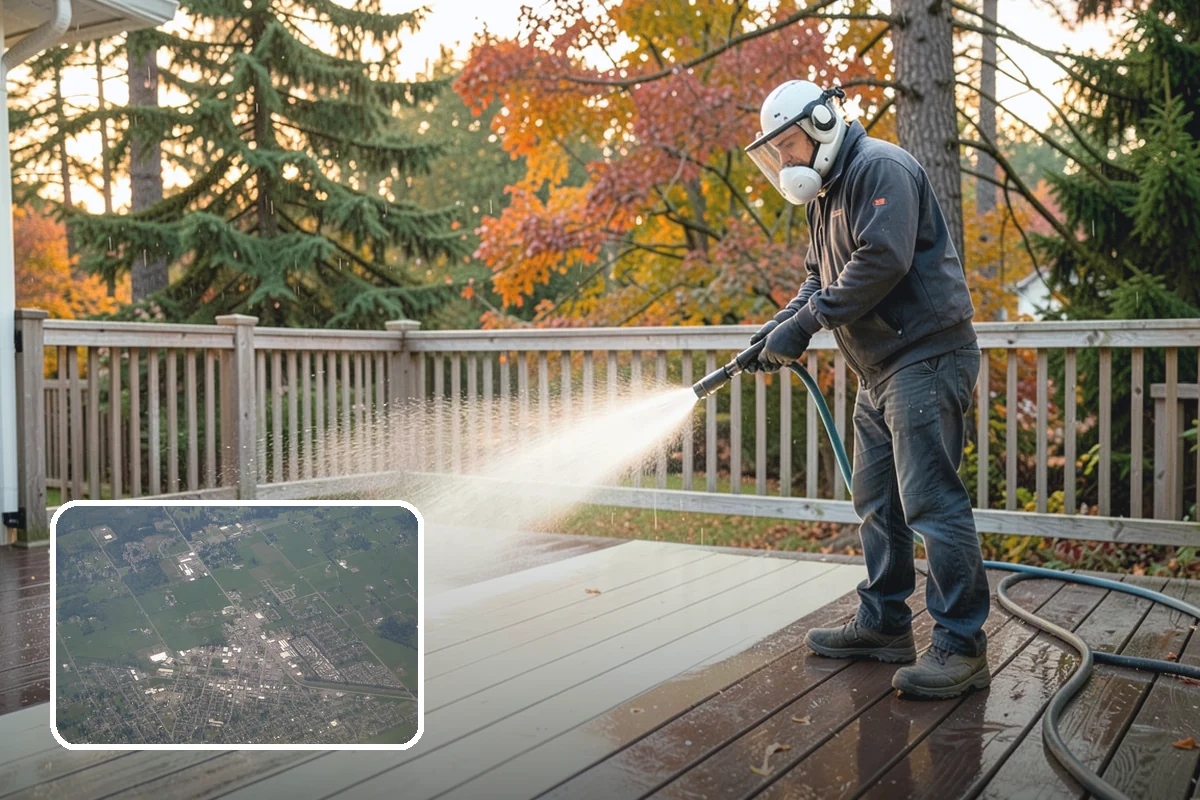 Downspout Cleaning in Enumclaw, King County, WA - Clears interior clogs of packed needles and grit