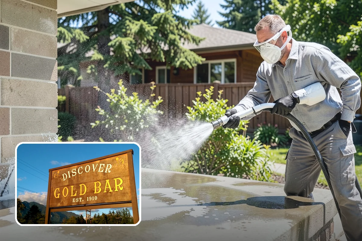 Downspout Cleaning in Gold Bar, Snohomish County, WA - Clears interior clogs of packed needles and grit