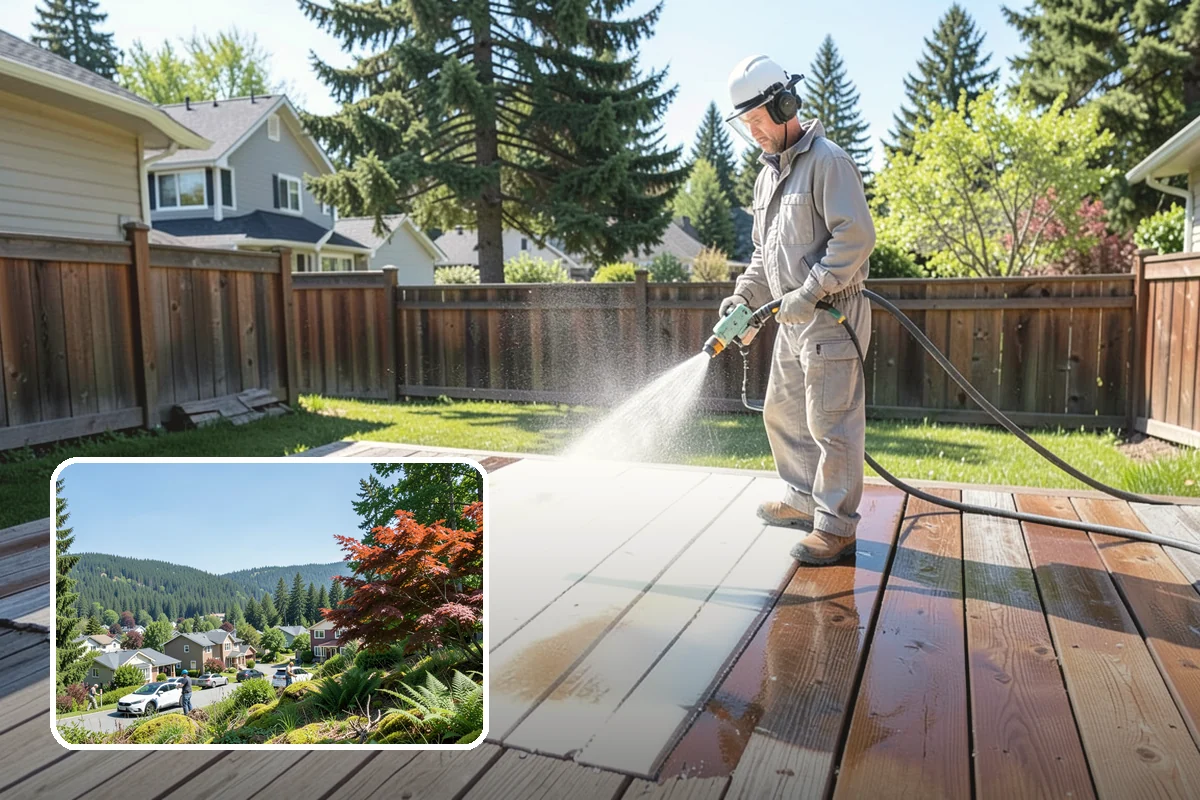 Downspout Cleaning in Index, Snohomish County, WA - Clears interior clogs of packed needles and grit