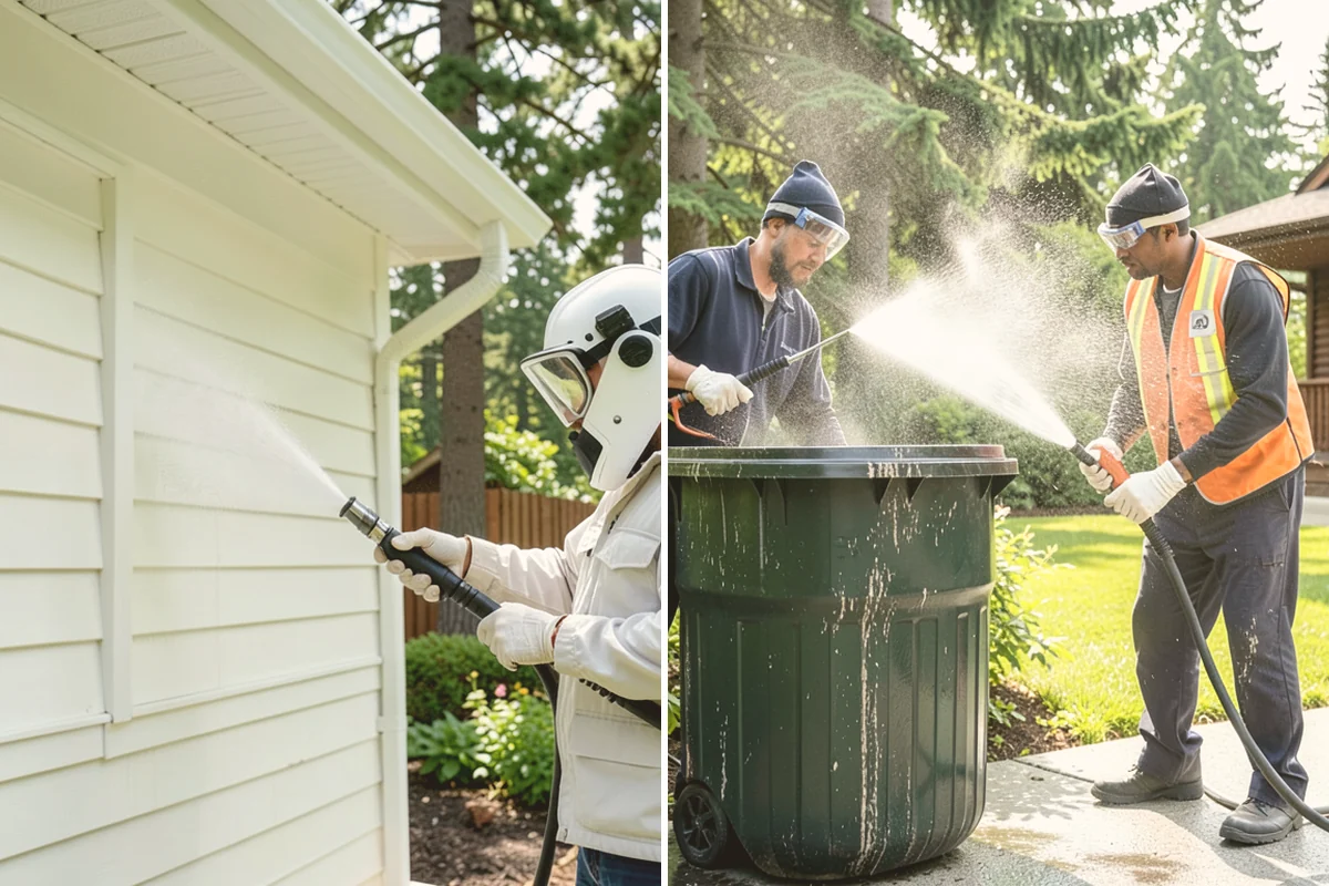 Downspout Cleaning in Kent, King County, WA - Inspect each downspout for interior blockages