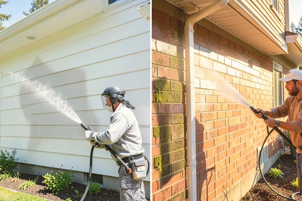 Downspout Cleaning in Kirkland, King County, WA - Inspect each downspout for interior blockages