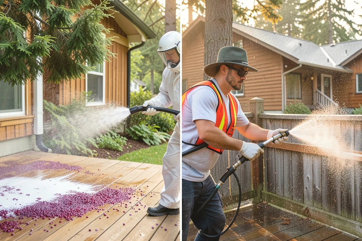 Downspout Cleaning in Mukilteo, Snohomish County, WA - Inspect each downspout for interior blockages