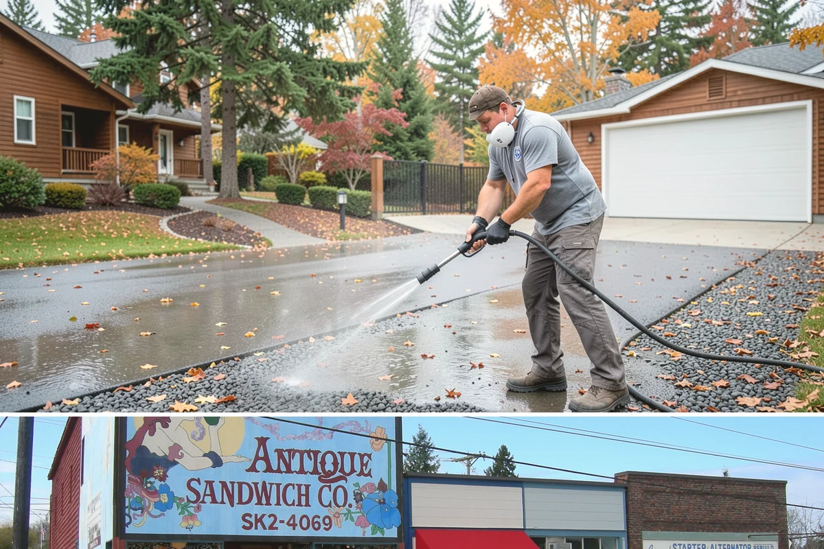 Downspout Cleaning in Ruston, Pierce County, WA - Clean downspouts in fall after leaf drop so they carry winter's heavy rain without backing up.