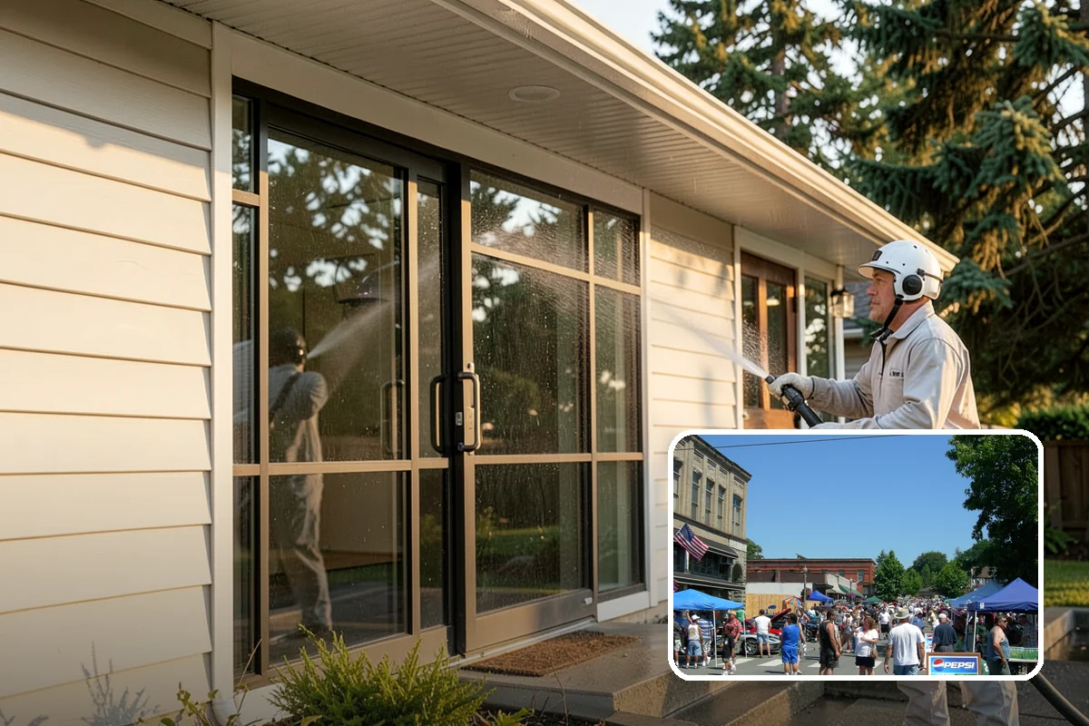 Downspout Cleaning in Snohomish, Snohomish County, WA - Clears interior clogs of packed needles and grit
