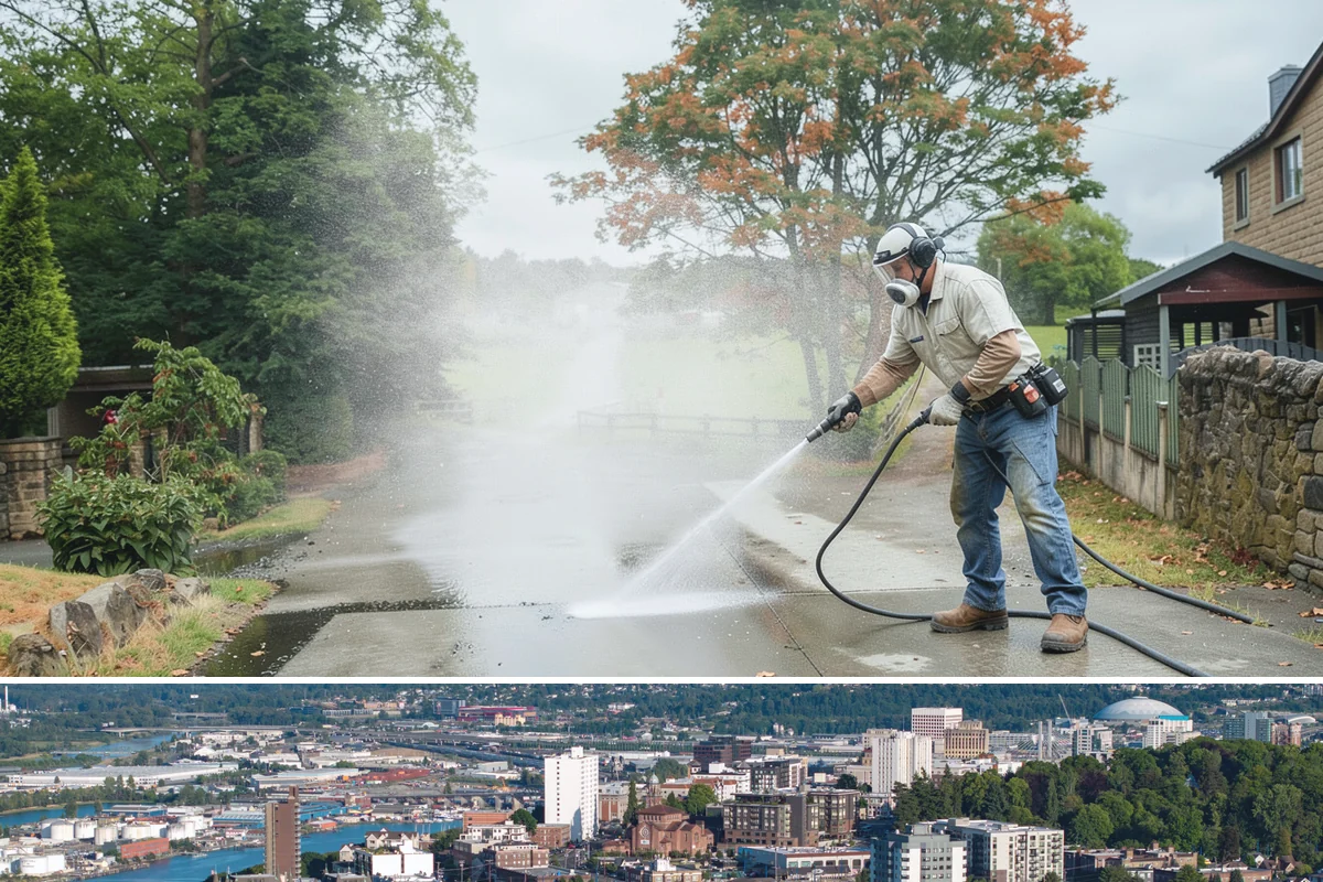 Downspout Cleaning in Tacoma, Pierce County, WA - Clean downspouts in fall after leaf drop so they carry winter's heavy rain without backing up.