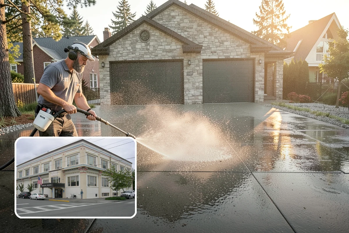 Downspout Flushing in Anacortes, Skagit County, WA - Dislodges compacted debris a basic clean-out leaves behind