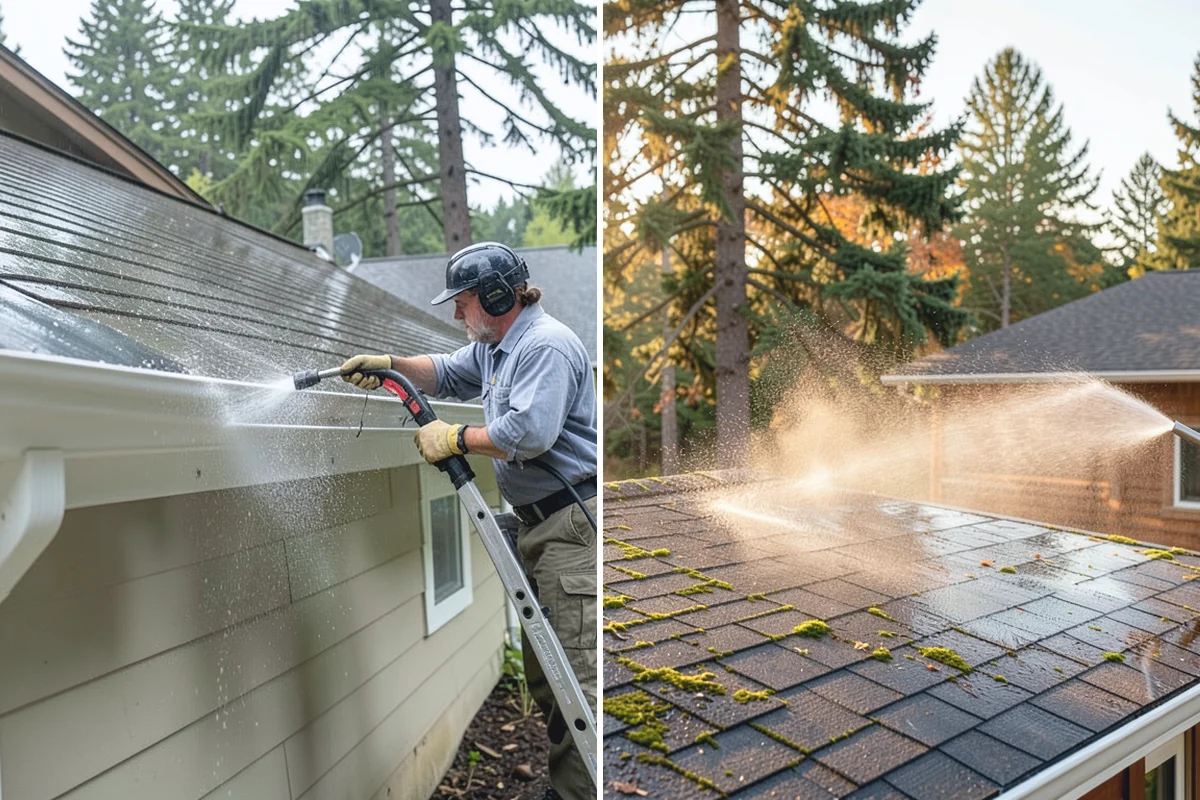 Downspout Flushing in Bonney Lake, Pierce County, WA - Identify downspouts with restricted or slow flow