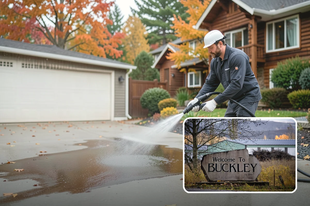 Downspout Flushing in Buckley, Pierce County, WA - Dislodges compacted debris a basic clean-out leaves behind