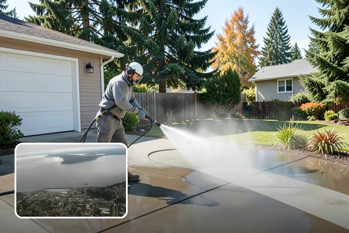 Downspout Flushing in Des Moines, King County, WA - Dislodges compacted debris a basic clean-out leaves behind