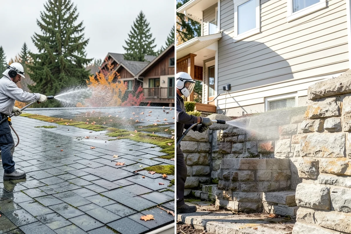 Downspout Flushing in DuPont, Pierce County, WA - Identify downspouts with restricted or slow flow