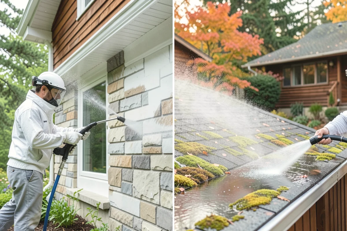 Downspout Flushing in Edgewood, Pierce County, WA - Identify downspouts with restricted or slow flow