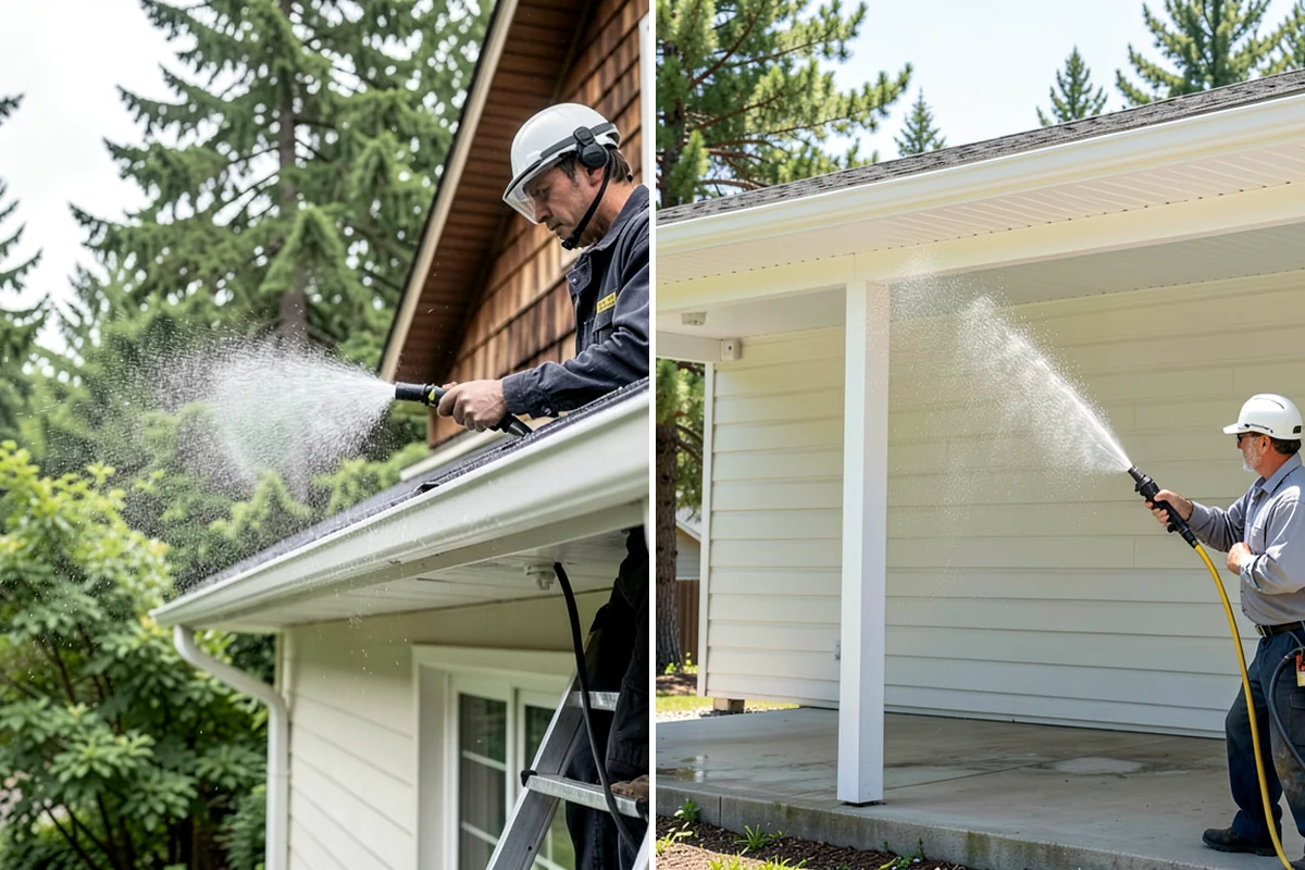 Downspout Flushing in Federal Way, King County, WA - Identify downspouts with restricted or slow flow