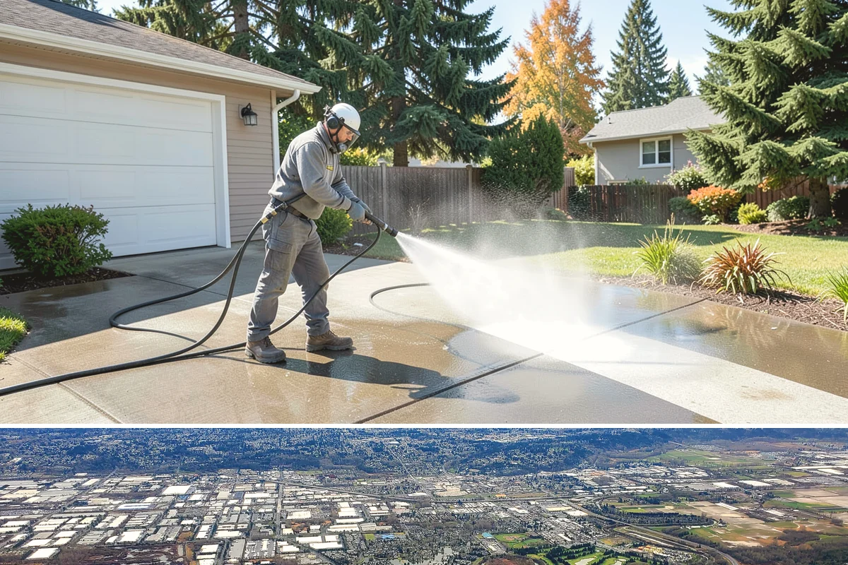 Downspout Flushing in Kent, King County, WA - Flush downspouts heading into fall so they can handle the full force of the winter rainy season.