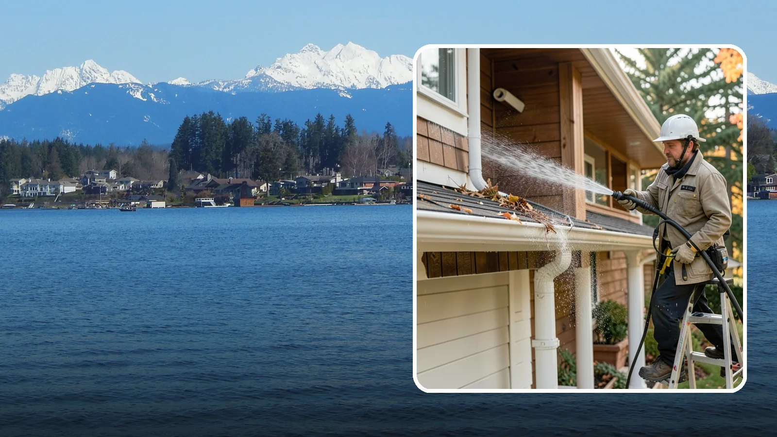 Downspout Flushing in Lake Stevens, Snohomish County, WA - High-volume flushing that clears packed debris from inside downspouts to restore full drainage capacity.