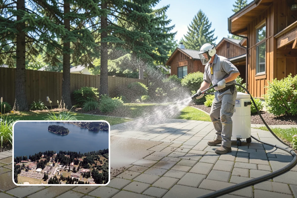 Downspout Flushing in Lakewood, Pierce County, WA - Dislodges compacted debris a basic clean-out leaves behind