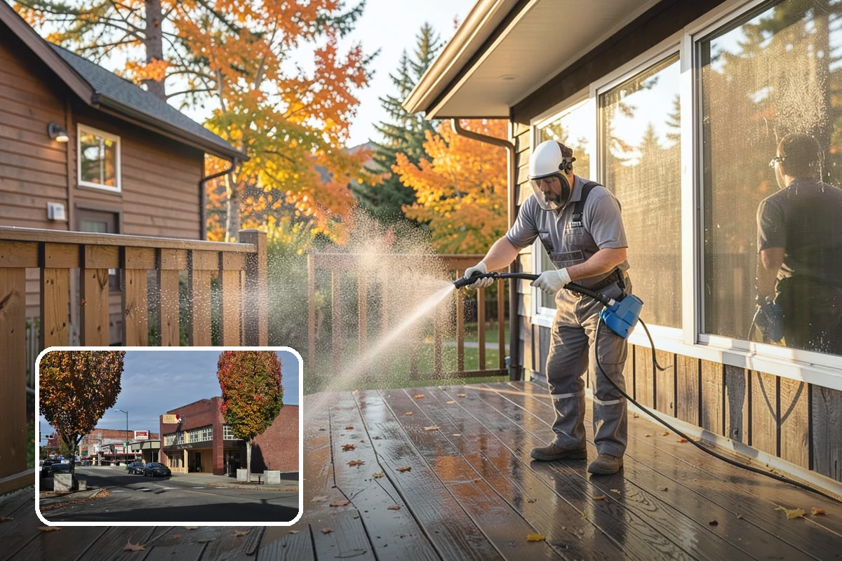 Downspout Flushing in Puyallup, Pierce County, WA - Dislodges compacted debris a basic clean-out leaves behind