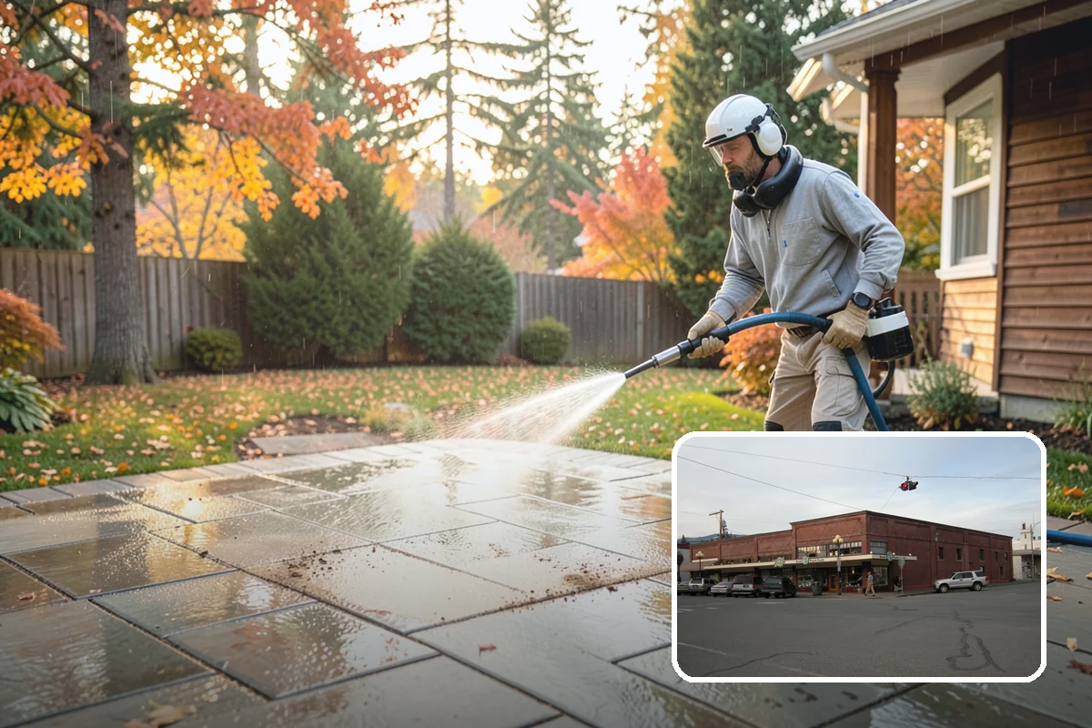 Downspout Flushing in Sedro-Woolley, Skagit County, WA - Dislodges compacted debris a basic clean-out leaves behind