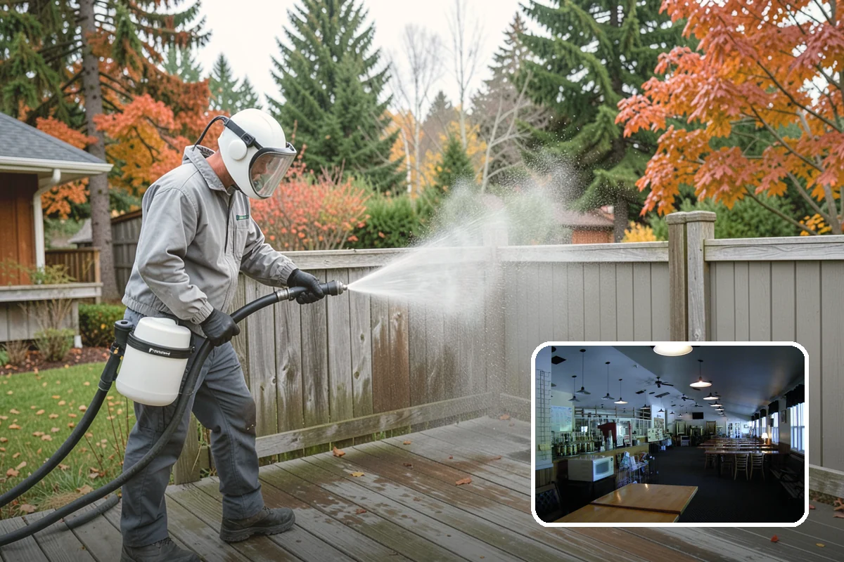 Drive-Thru Cleaning in Black Diamond, King County, WA - Eliminates the sticky drip line of spilled drinks and grease under the order window