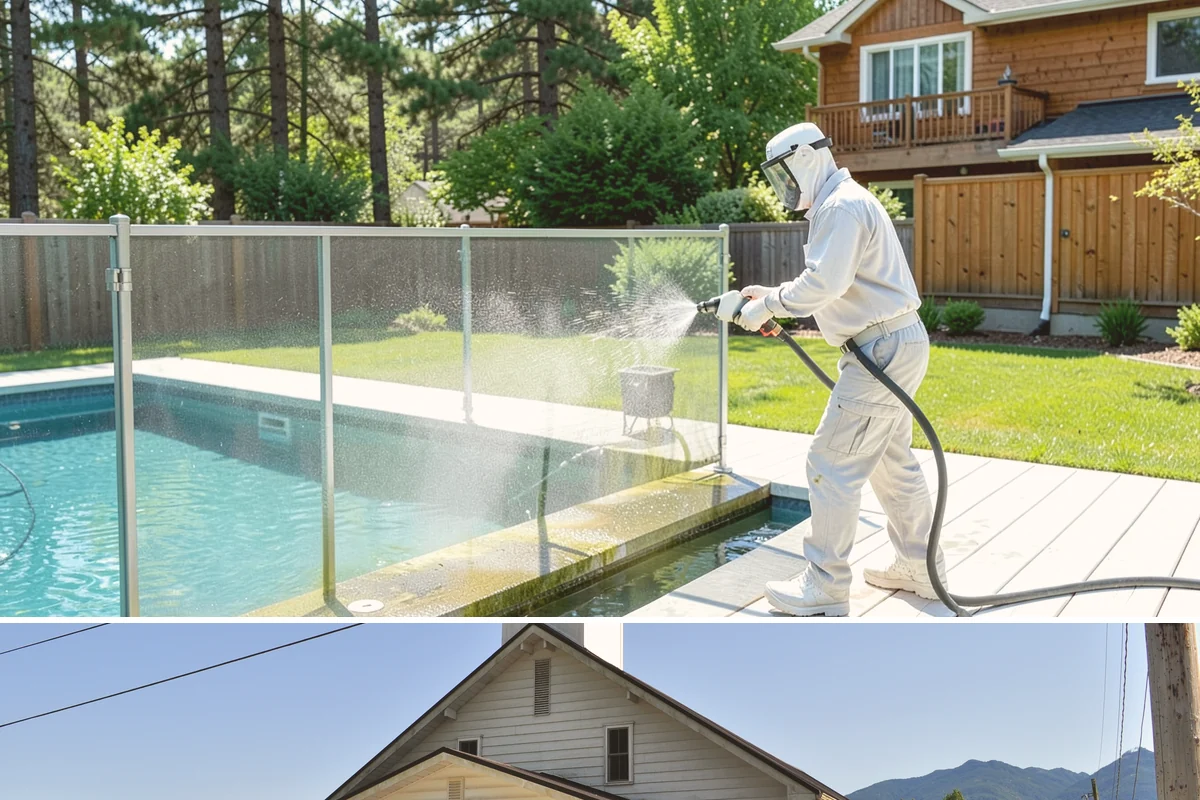 Drive-Thru Cleaning in Concrete, Skagit County, WA - Best cleaned every quarter year-round, with extra attention in fall when leaf litter and rain accelerate algae in the lane.