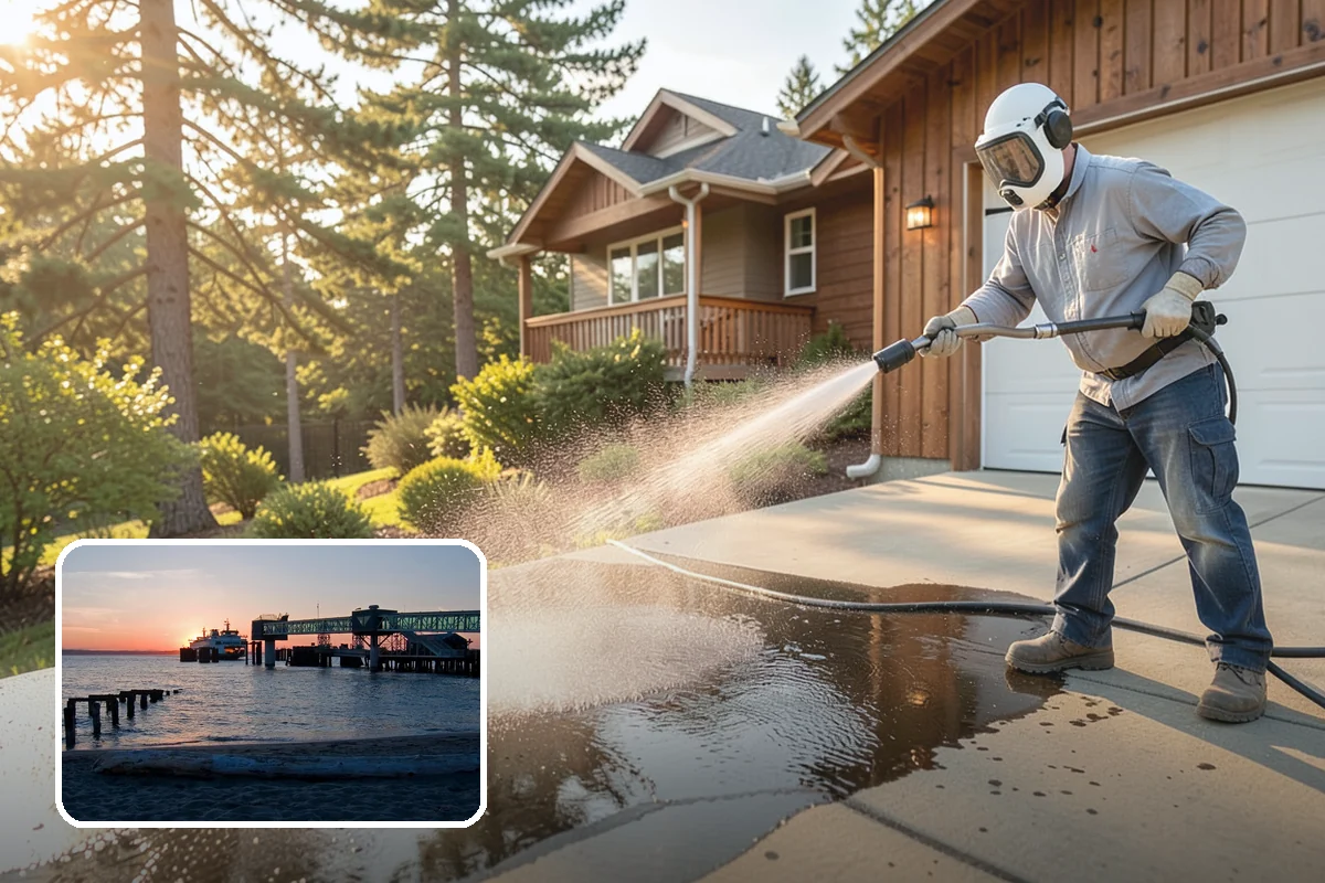 Drive-Thru Cleaning in Edmonds, Snohomish County, WA - Eliminates the sticky drip line of spilled drinks and grease under the order window