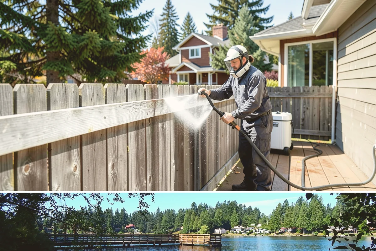 Drive-Thru Cleaning in Federal Way, King County, WA - Best cleaned every quarter year-round, with extra attention in fall when leaf litter and rain accelerate algae in the lane.