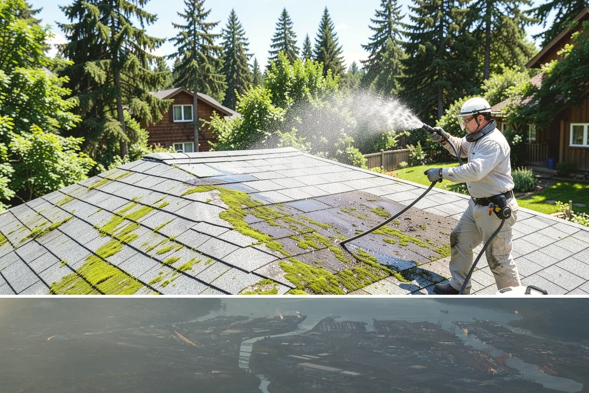 Drive-Thru Cleaning in Fife, Pierce County, WA - Best cleaned every quarter year-round, with extra attention in fall when leaf litter and rain accelerate algae in the lane.