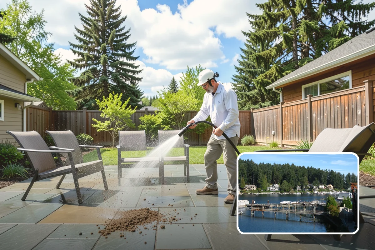 Drive-Thru Cleaning in Gig Harbor, Pierce County, WA - Eliminates the sticky drip line of spilled drinks and grease under the order window