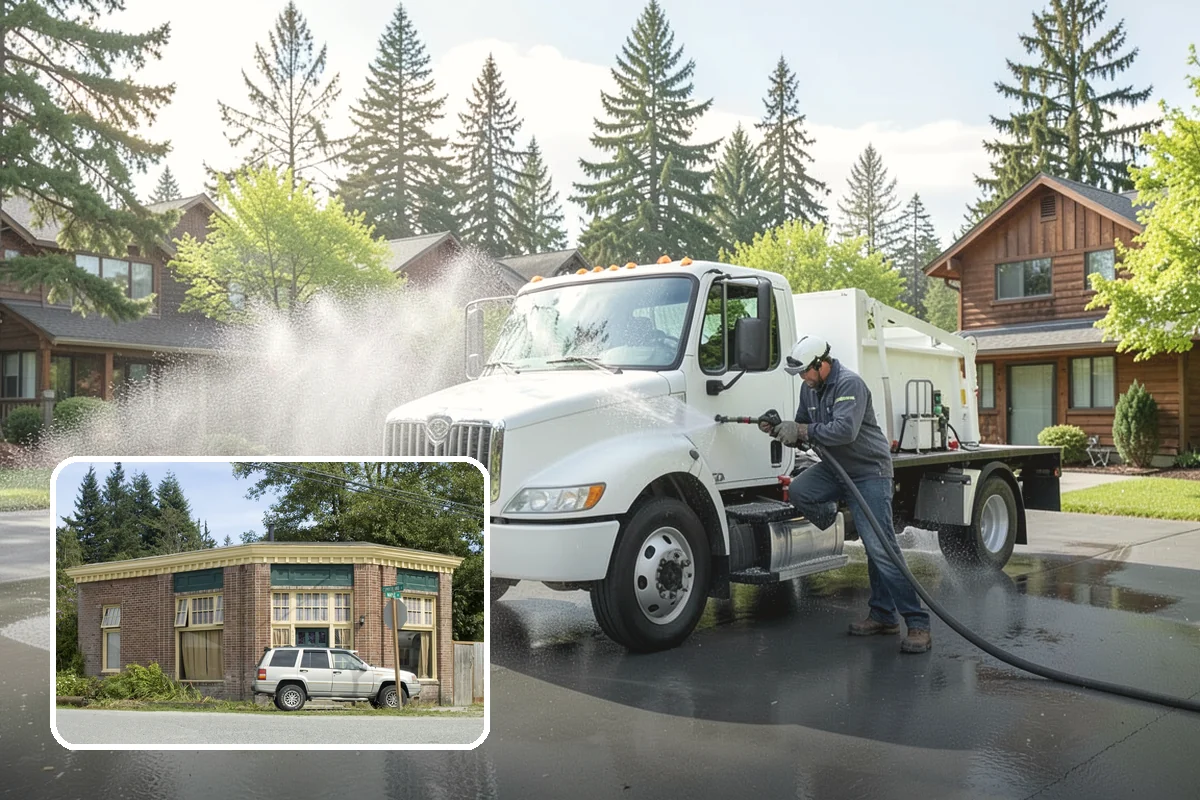 Drive-Thru Cleaning in Hamilton, Skagit County, WA - Eliminates the sticky drip line of spilled drinks and grease under the order window