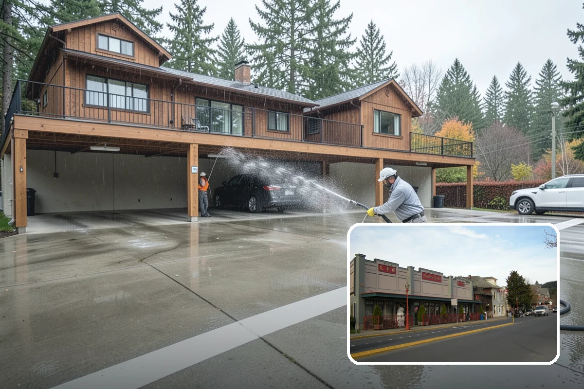 Drive-Thru Cleaning in Issaquah, King County, WA - Eliminates the sticky drip line of spilled drinks and grease under the order window