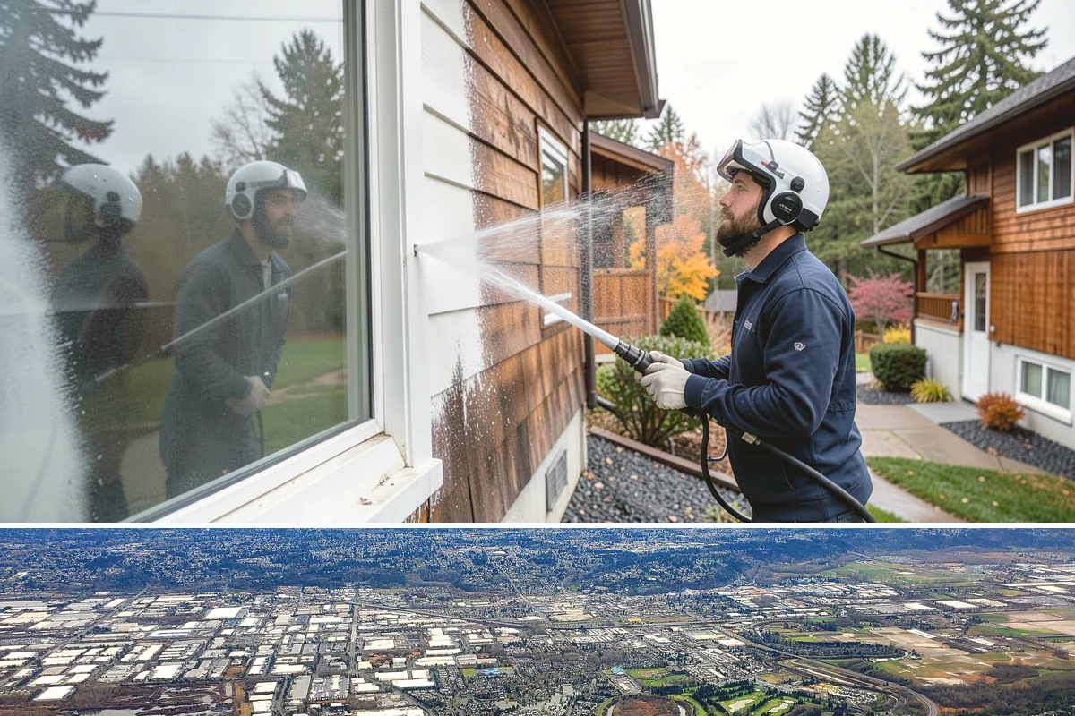 Drive-Thru Cleaning in Kent, King County, WA - Best cleaned every quarter year-round, with extra attention in fall when leaf litter and rain accelerate algae in the lane.
