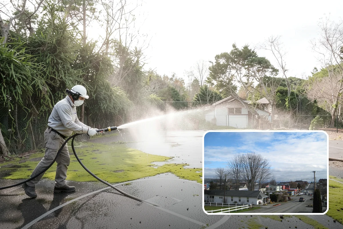 Drive-Thru Cleaning in Langley, Island County, WA - Eliminates the sticky drip line of spilled drinks and grease under the order window