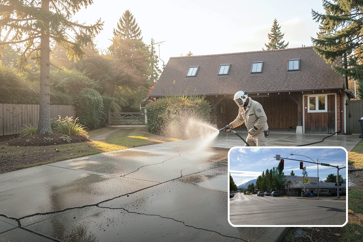 Drive-Thru Cleaning in North Bend, King County, WA - Eliminates the sticky drip line of spilled drinks and grease under the order window