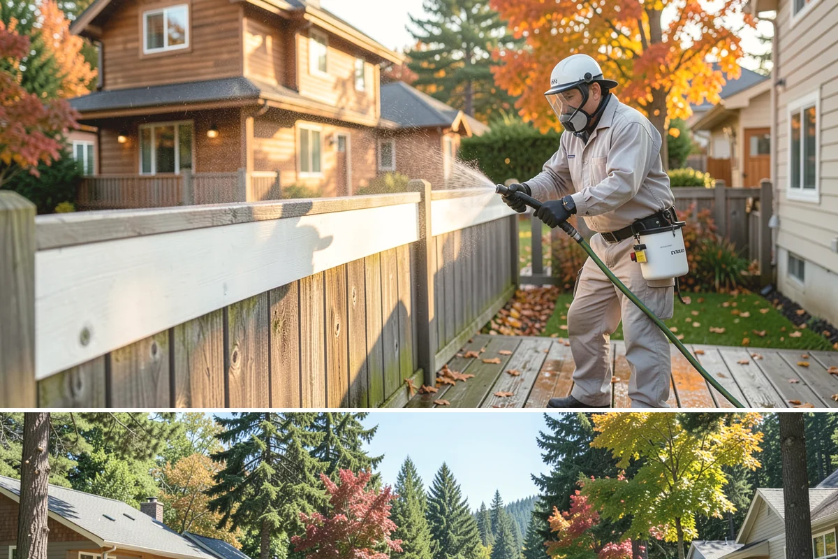 Drive-Thru Cleaning in Orting, Pierce County, WA - Best cleaned every quarter year-round, with extra attention in fall when leaf litter and rain accelerate algae in the lane.