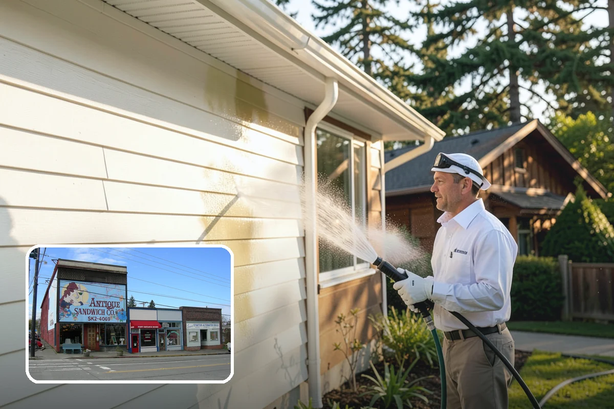 Drive-Thru Cleaning in Ruston, Pierce County, WA - Eliminates the sticky drip line of spilled drinks and grease under the order window
