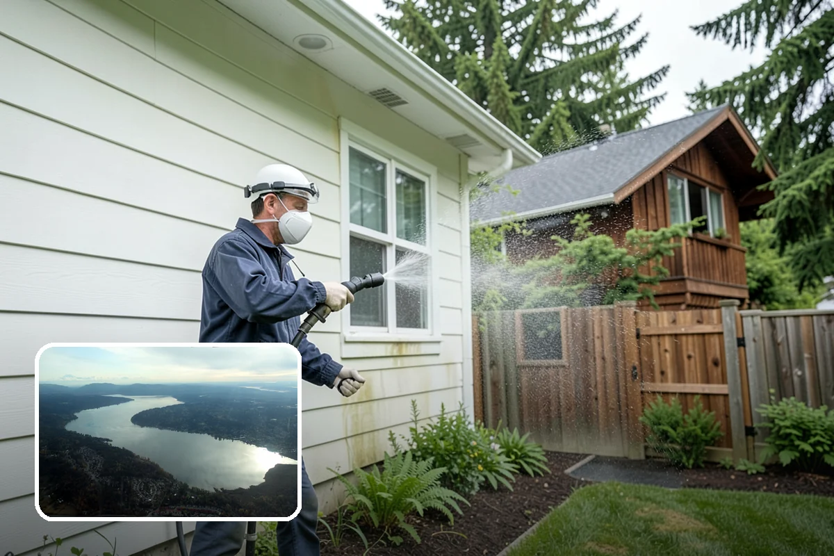 Drive-Thru Cleaning in Sammamish, King County, WA - Eliminates the sticky drip line of spilled drinks and grease under the order window