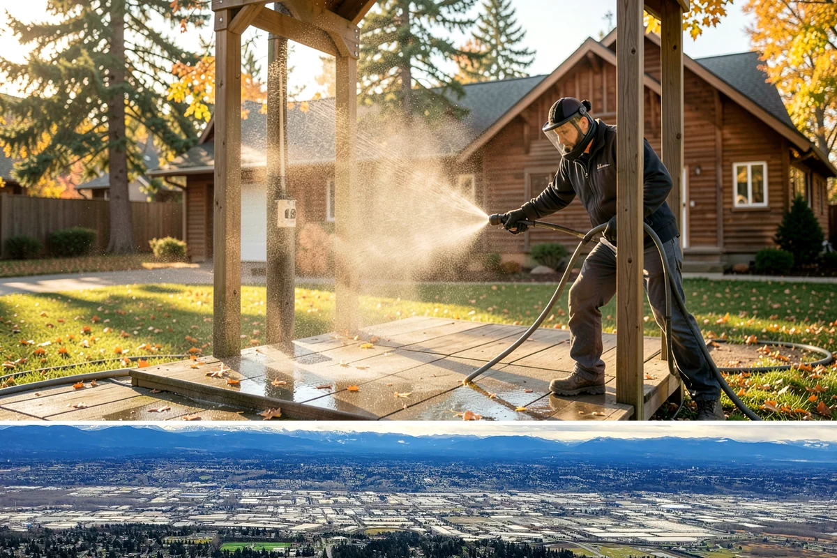 Drive-Thru Cleaning in SeaTac, King County, WA - Best cleaned every quarter year-round, with extra attention in fall when leaf litter and rain accelerate algae in the lane.