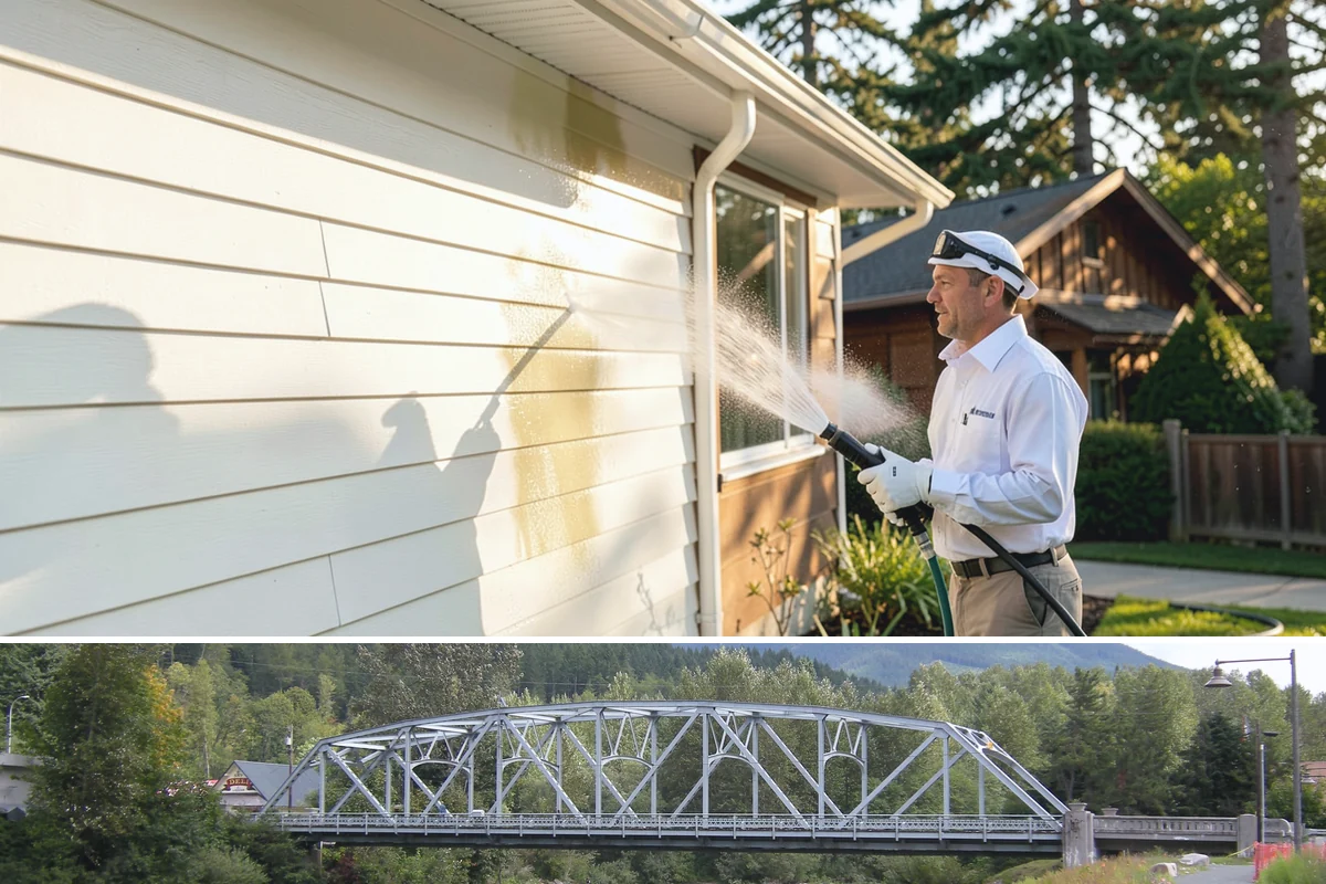 Drive-Thru Cleaning in Skykomish, King County, WA - Best cleaned every quarter year-round, with extra attention in fall when leaf litter and rain accelerate algae in the lane.