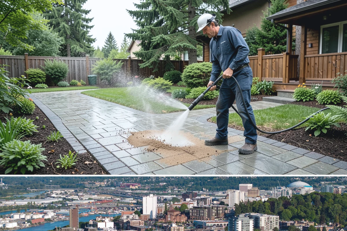 Drive-Thru Cleaning in Tacoma, Pierce County, WA - Best cleaned every quarter year-round, with extra attention in fall when leaf litter and rain accelerate algae in the lane.