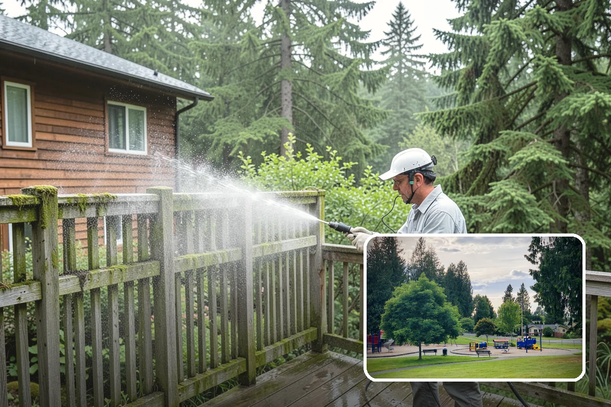 Driveway & Walkway Package in Bonney Lake, Pierce County, WA - Delivers streak-free results with a flat-surface cleaner