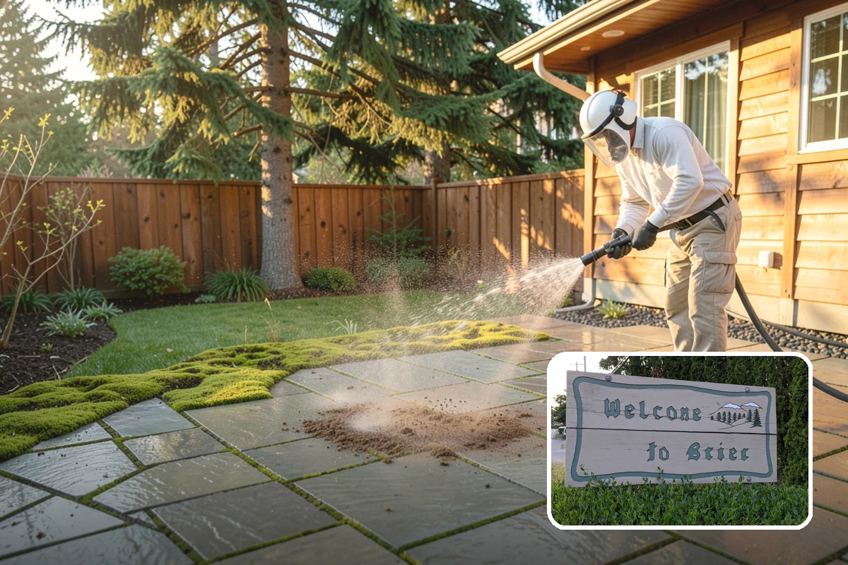 Driveway & Walkway Package in Brier, Snohomish County, WA - Delivers streak-free results with a flat-surface cleaner