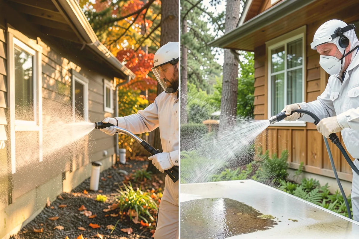Driveway & Walkway Package in Brier, Snohomish County, WA - Sweep and clear the concrete of debris