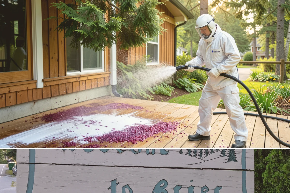 Driveway & Walkway Package in Brier, Snohomish County, WA - Clean the drive and walkways in spring to clear winter moss before it becomes a slipping hazard.