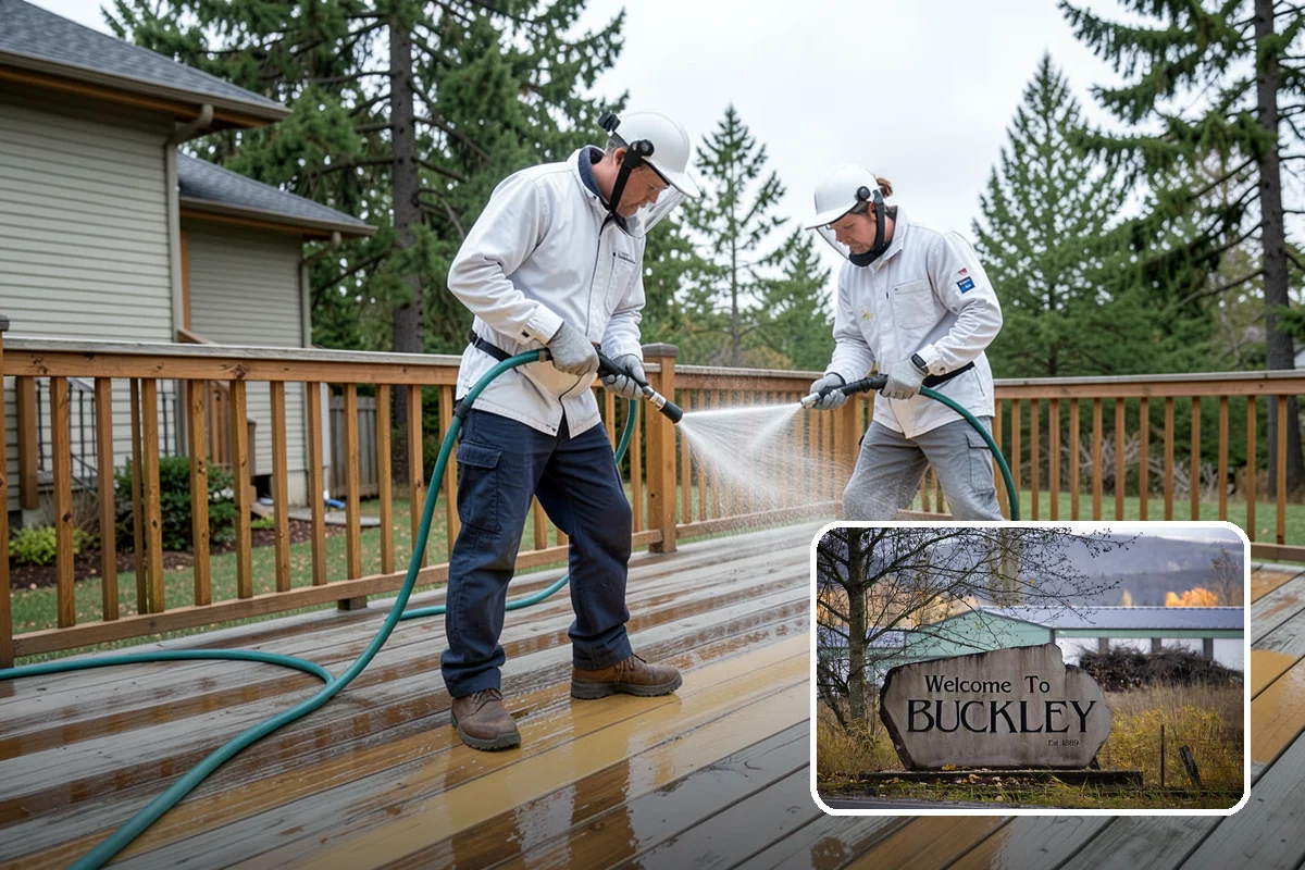 Driveway & Walkway Package in Buckley, Pierce County, WA - Delivers streak-free results with a flat-surface cleaner