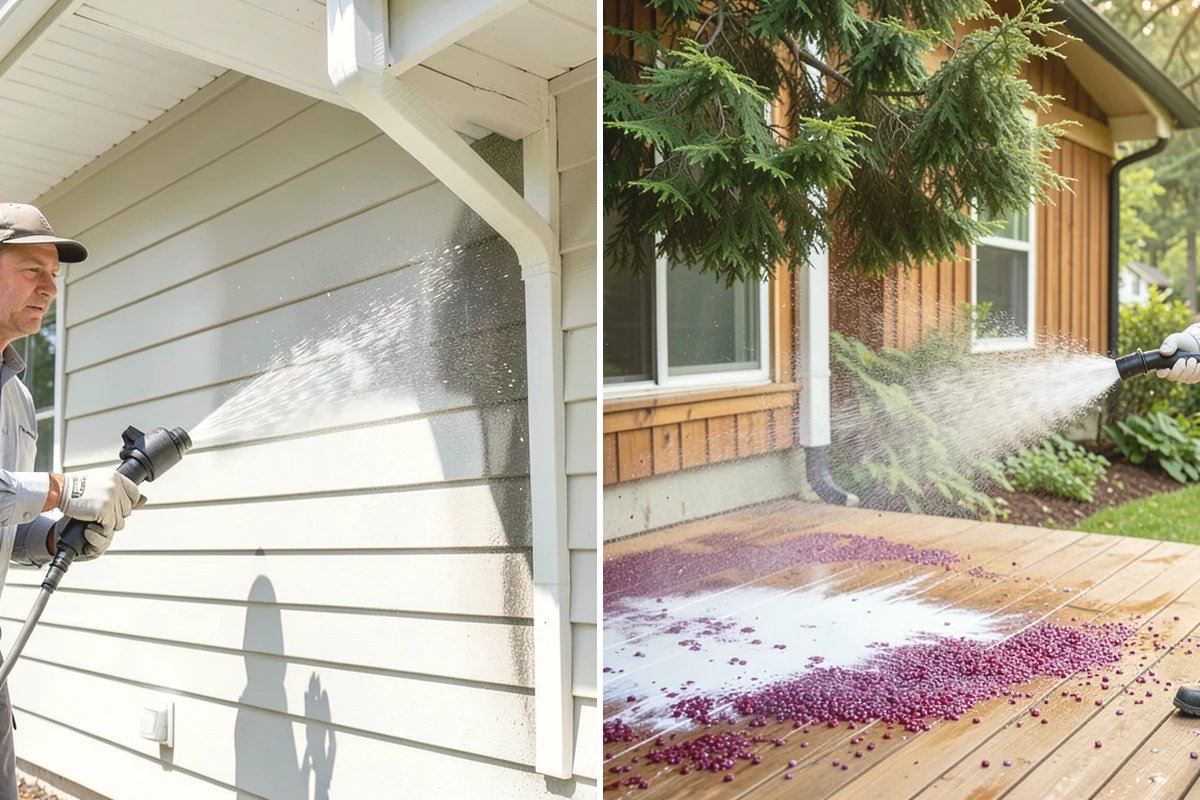 Driveway & Walkway Package in Burien, King County, WA - Sweep and clear the concrete of debris