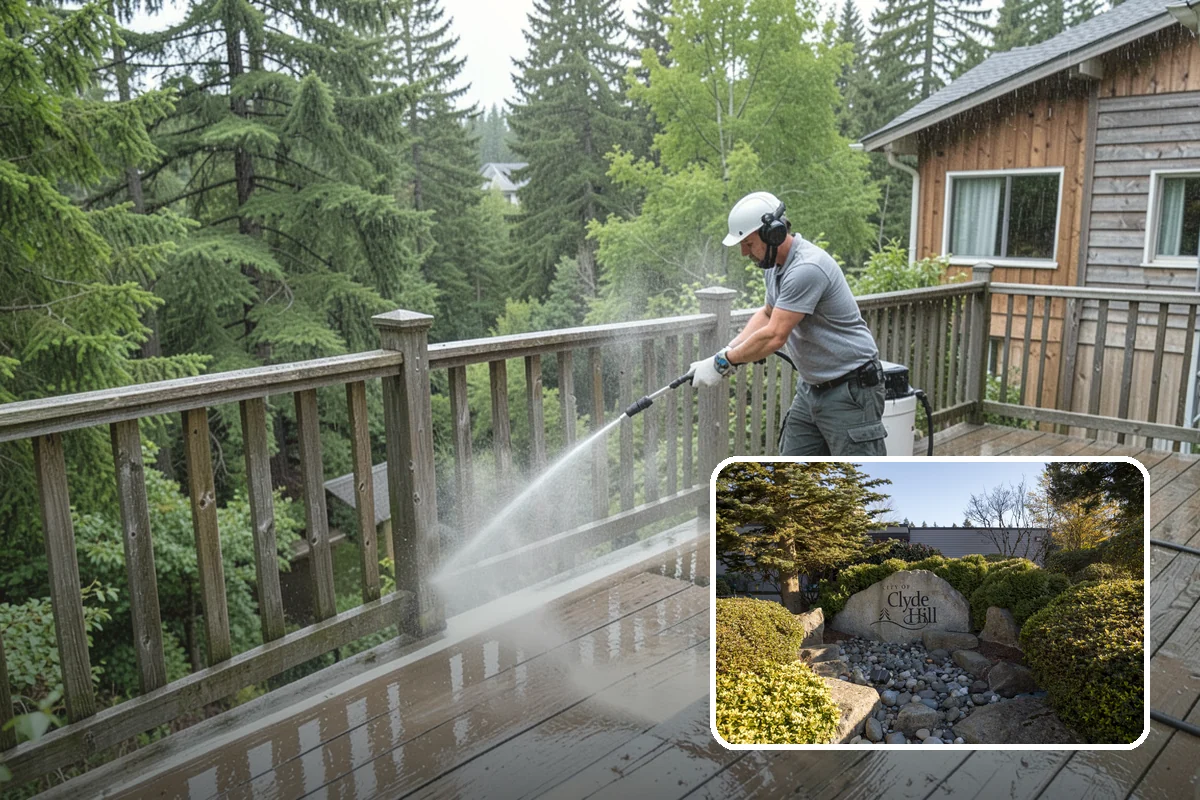 Driveway & Walkway Package in Clyde Hill, King County, WA - Delivers streak-free results with a flat-surface cleaner