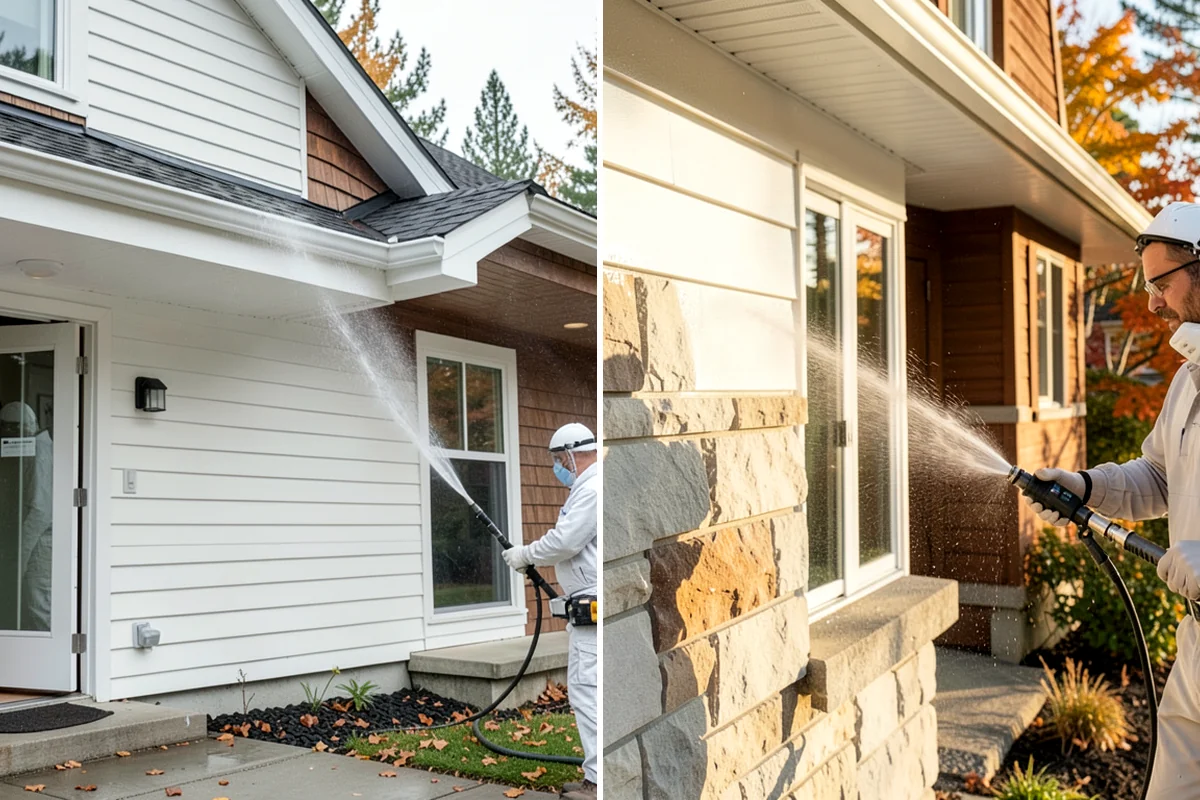 Driveway & Walkway Package in Clyde Hill, King County, WA - Sweep and clear the concrete of debris