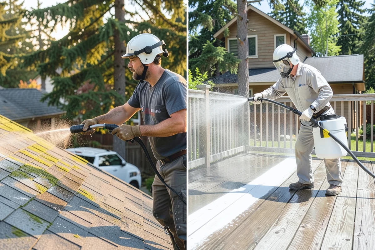 Driveway & Walkway Package in Coupeville, Island County, WA - Sweep and clear the concrete of debris